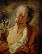 Jacob Jordaens Portrait of Abraham Grapheus as Job oil on canvas